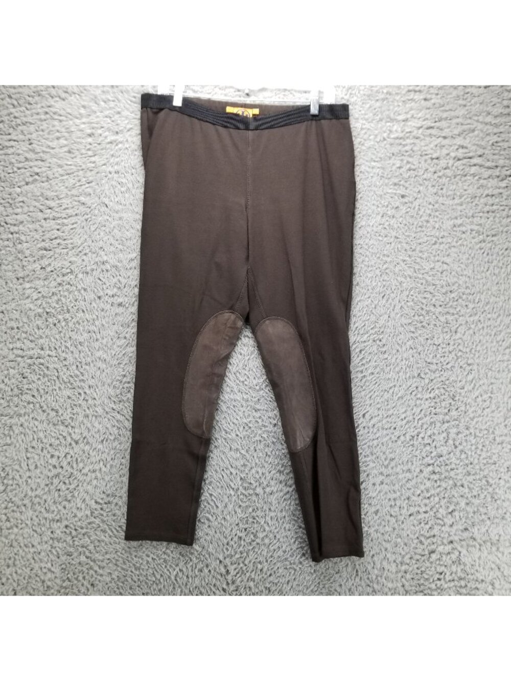 Tory Burch Pants Womens Large Brown Stretch Equestrian Breeches Cropped *Read*